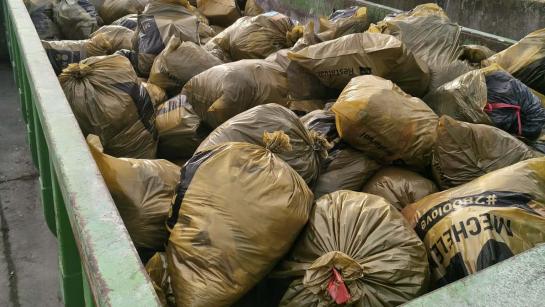 Diftar-invoering, huisvuilzakken op recyclageparken